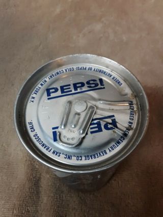 Rare 1962 Pepsi Zip Tab Test Can w/ Tab.  Only one known to exist.  Soda Can. 2