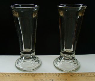 ANTIQUE GLASS SODA FOUNTAIN ICE CREAM CONE HOLDERS 2
