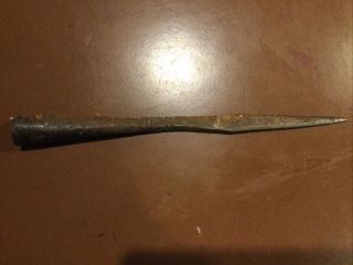 Old Antique Fine Hand Forged Iron Spear Head