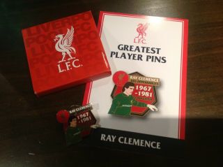 Ray Clemence Rare Photo Badge Danbury Liverpool Fc Fact Card Box Un Signed