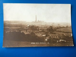 Askam With Ireleth: General View & Ironworks - Rare Real Photo Postcard