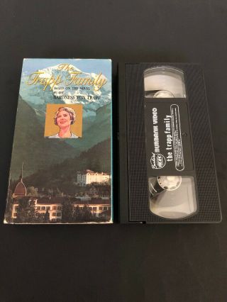 The Trapp Family - Vhs Tape - Sound Of Music - Play - Rare Oop