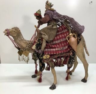 Rare Department 56 Neapolitan Nativity Renaissance King On Camel