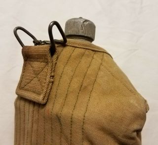 Rare Usmc Reinforced Canteen Cover W/canteen And Cup M1910