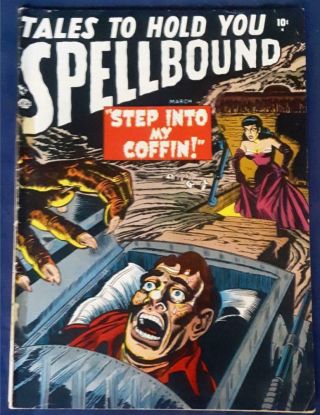 Atlas (marvel) Comics Tales To Hold You Spellbound 1 Very Good Rare Golden Age