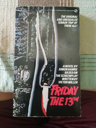 Friday The 13th Simon Hawke Novel Movie Tie - In Very Rare 1st Edition First Print