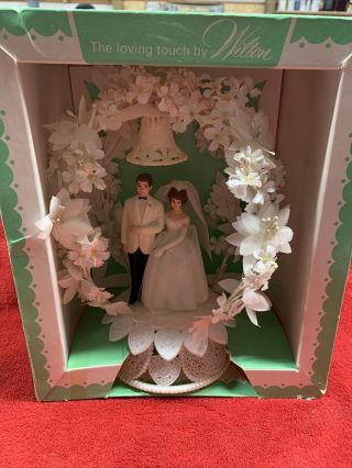 Vintage Wilton Wedding Cake Topper Decoration So Cool