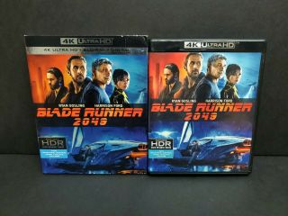 Blade Runner 2049 (4k Uhd,  Blu - Ray,  Digital) W/ Oop Rare Slipcover.  Ultra Hd