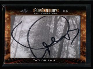 Taylor Swift 2020 Leaf Pop Century Cut Signature Autograph Auto (rare) N3185