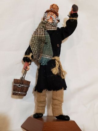 Very Rare Simpich Doll,  Diggs The Clam Vendor,  " Little London " 1980s 8.  5 " Tall