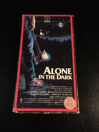 Alone In The Dark Horror Vhs 1982 Horror Slasher Vintage Cult Rare Rca Cut