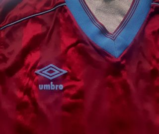 Rare Vintage 1980s UMBRO Claret & Blue Shirt Jersey 1982 1983 1984 SCUNTHORPE 3