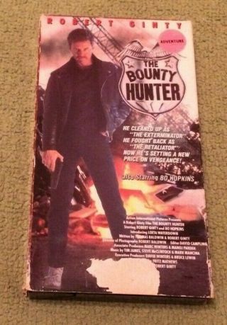 The Bounty Hunter Vhs Action Aip Video Ginty Hopkins 1989 Rare