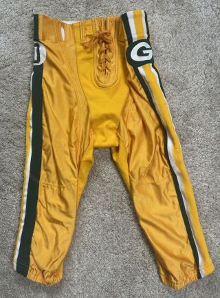 Green Bay Packers Prototype Game Pants James Lofton Sand Knit Rare Nfl 1980s