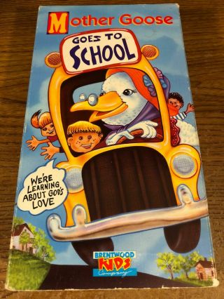 Mother Goose Goes To School Vhs Vcr Video Brentwood Kids Company Rare