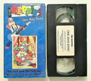 The Reppies: One Man Band (vhs) Christian Children Show (compare To Barney) Rare