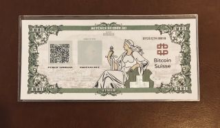 Bitcoin Suisse Certificate Eth Wallet Like Casascius And Lealana Very Rare