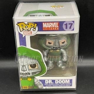 Funko Pop Marvel Dr.  Doom 17 Extremely Rare Vaulted Retired With Protector