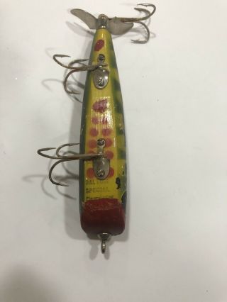 Vintage Dalton Special wood fishing lure. 3