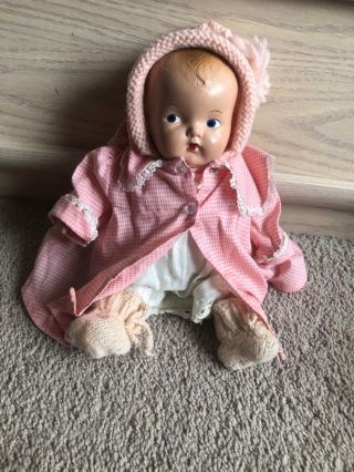 Adorable Antique Vintage Composition Baby Doll