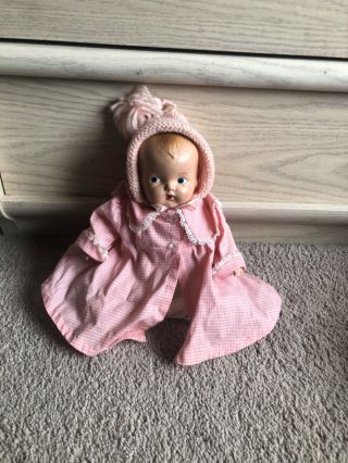 Adorable antique vintage composition baby doll 2
