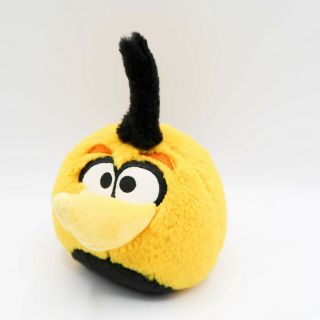 Angry Birds No Sound 5 " Plush Yellow Orange Bubbles Bird Rovio Rare
