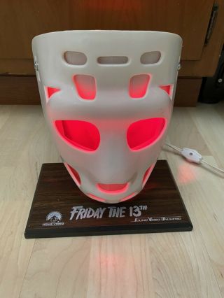 Rare Vintage Exc Lamp Friday The 13th Vhs Promo Mask Light Movie Chainsaw Jason