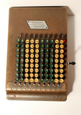 Vintage Comptometer Mark Adding Machine Felt & Tarrant 11/2/1920 Patent Chicago