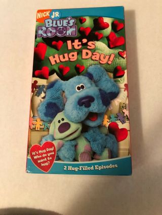 Nick Jr Blue’s Room It’s Hug Day Blue’s Clues Spinoff ⚡️rare ⚡️vhs