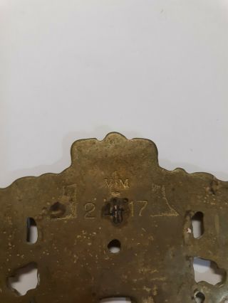 Vintage Virginia Metalcrafters Brass Single Switch Plate Cover 3