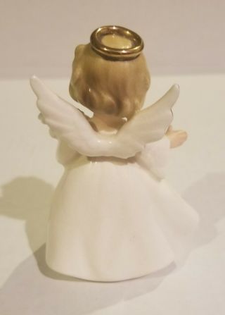 Vintage Enesco January Angel of the Month Figurine W/ Halo,  Flowers Japan Rare 2