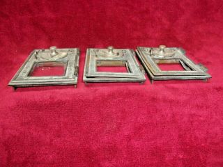 3 Vintage 1900 ' s U S - - - Brass Post Office Boxes,  Mail Door With Frame,  Parts 2
