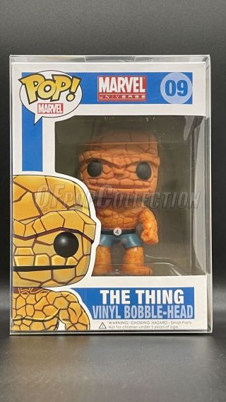 Funko Pop！marvel The Thing 09 Extremely Rare Retired “mint” - （with Protector）