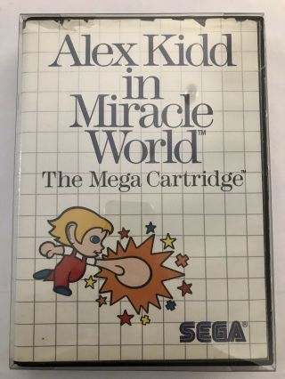 Alex Kidd In Miracle World Sega Master System Boxed Complete Rare