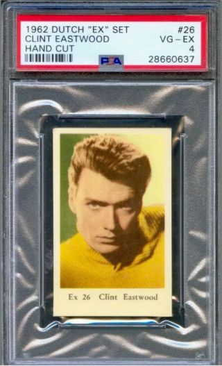1962 Dutch Ex Clint Eastwood Rc (pop 1) Psa 4 Rare One Of A Kind (no Others)