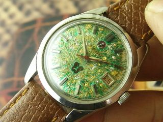RARE VINTAGE 35MM RADO GREEN HORSE SPECIAL DIAL 30J AUTOMATIC AS.  1789 MENS WATCH 5