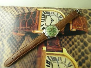 RARE VINTAGE 35MM RADO GREEN HORSE SPECIAL DIAL 30J AUTOMATIC AS.  1789 MENS WATCH 6