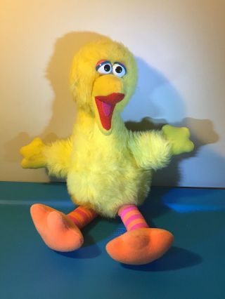 Vintage Big Bird Plush Sesame Street 1986 Playskool Hasbro 14 "