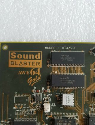 Creative Labs Sound Blaster AWE64 Gold CT4390 Retro PC DOS Gaming Rare 2