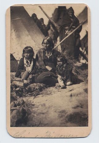 Dakota Sioux Prisoners Native - American Indians By B F Upton 1862 Cdv Photo Rare