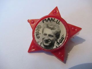 Rare Busby Babe Dennis Law Manchester United Badge 1950/60 
