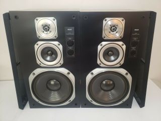 2 - Rare Rca 3 Way Vintage High Speakers - Rca Spk 380t / Onkyo D5 - Rx