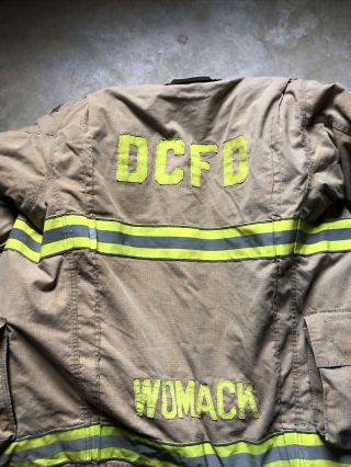 Globe Gxtreme Firefighter Turnout Bunker Jacket Fire Rescue Dcfd Rare 42 X 35