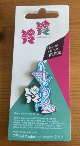 Rare London 2012 Olympic Orbit Pin Badge