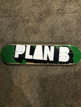 Vintage Rare Plan B Skateboard Deck Weathered Af 30.  75 X 7.  5