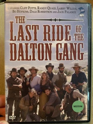 The Last Ride Of The Dalton Gang Dvd Jack Palance Randy Quaid Western Oop Rare