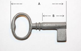 Georgian Style Steel Bow Key Blank