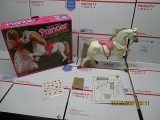 Vintage 1983 Barbie Dream Horse Prancer Arabian With Saddle By Mattel No.  7263 A5