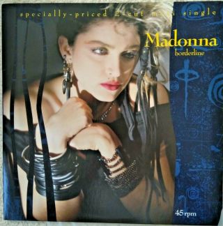Madonna - Borderline 12 " Vinyl Single (rare Canadian Import) 1984