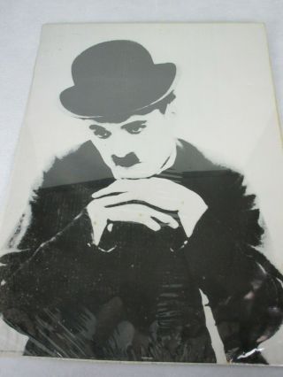 Rare Charlie Chaplin 1981 Vintage Portrait 28x20 Portal Publications